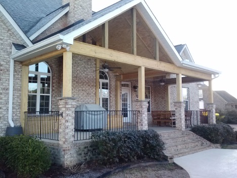 custom back porch designs